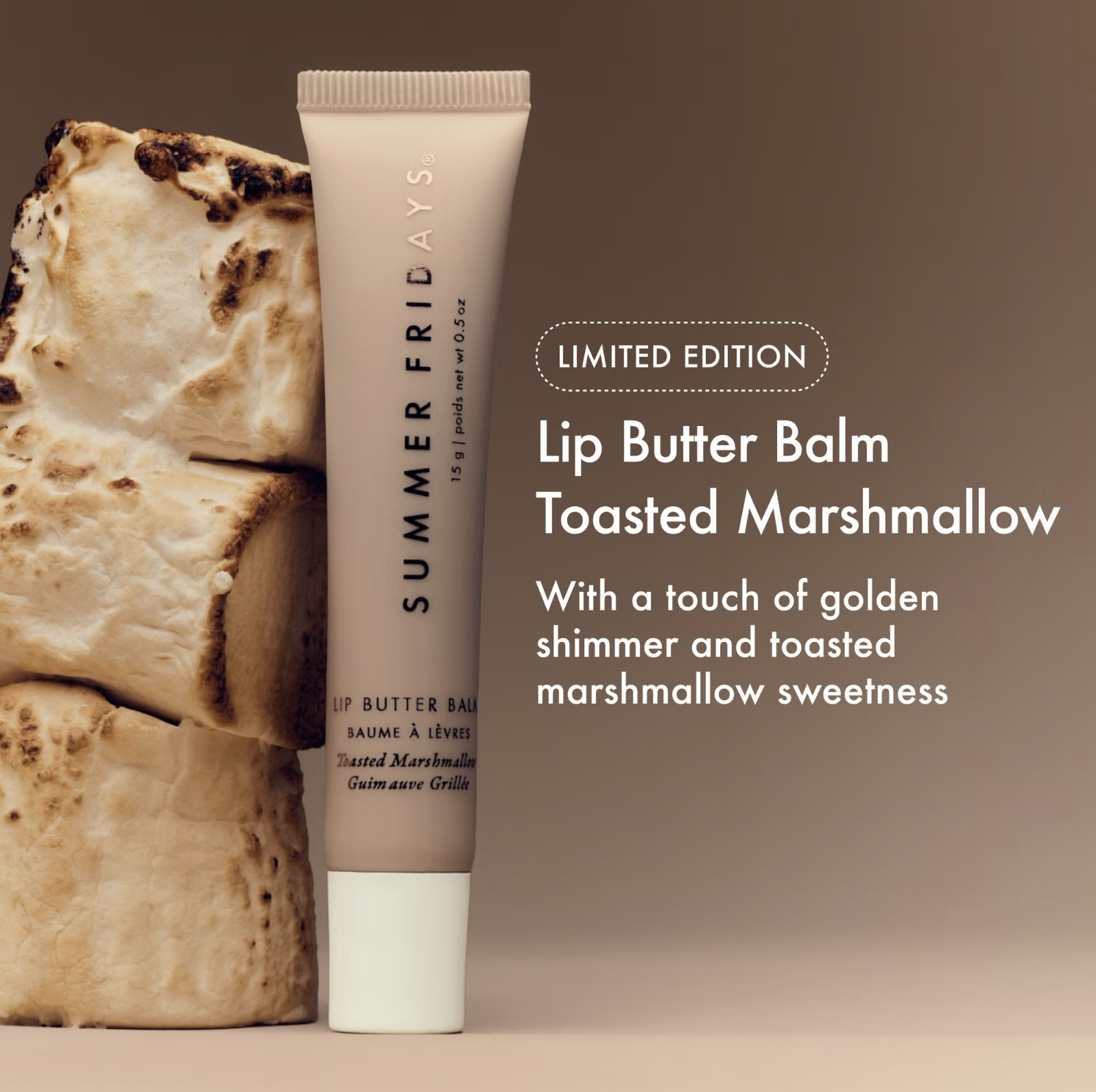 „Toasted Marshmallow" lūpų balzamas - sviestas